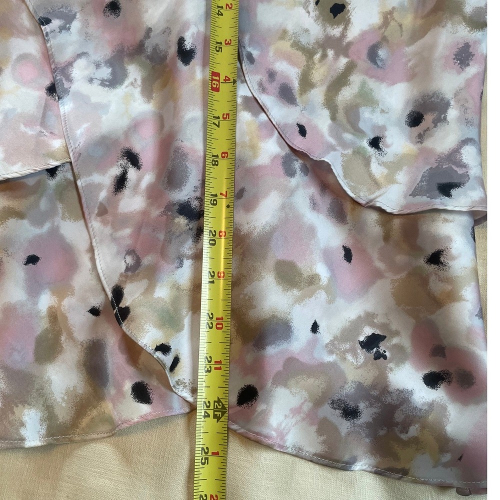 Violet & Claire Watercolor Floral Flutter Layered Sz S Feminine Summer Casual - Picture 11 of 11